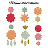 2Pcs 2 Style Acrylic Earring Handwork Template DIY-WH0573-004-4