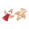 Alloy Enamel Pendants FIND-I065-03B-KCG02-2