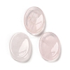Natural Rose Quartz Oval Worry Stone G-R487-01C-1