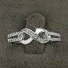 Brass & Clear Cubic Zirconia Finger Rings for Women FS-WGA713C-05-1