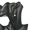 Brass Micro Pave Cubic Zirconia Leverback Earrings EJEW-JE07278-3
