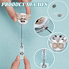 6Pcs Alloy Rhinestone Clip-On Retractable Badge Holders HJEW-NB00305-3