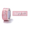 Pink Rectangle Paper Thank You Stickers LS-DIY-C042-07B-1