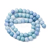 Ombre Effect Dyed Glass Beads Strands X-GLAA-T031-01O-02-3