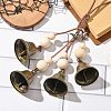 Iron Witch Bells for Door Knob Protection HJEW-JM02193-2