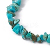 Natural Howlite Chips Beaded Stretch Bracelets for Women BJEW-JB10046-03-3