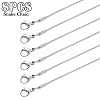 8Pcs 1.2MM 304 Stainless Steel Snake Chain Necklaces NJEW-YW0001-27-1