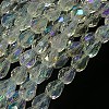 Electroplate Glass Bead Strands EGLA-E010-5x7mm-AB01-2