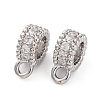 Brass Micro Pave Cubic Zirconia Spacer Beads KK-Z084-04P-1