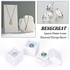 Square Plastic Loose Diamond Storage Boxes LS-CON-WH0095-49A-6