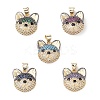 Brass Micro Pave Cubic Zirconia Pendants KK-M240-02-1