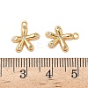 Brass Micro Pave Clear Cubic Zirconia Charms KK-B160-15G-3