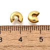 304 Stainless Steel Crimp Beads Covers STAS-P239-34G-05-3
