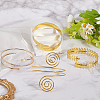 4Pcs 4 Styles Upper Arm Cuff Band AJEW-GF0010-91-7