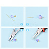 Brass Ball Head Pins KK-YW0004-03E-P-4