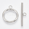 Non-Tarnish 304 Stainless Steel Toggle Clasps LS-STAS-N087-05-1
