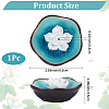 1Pc Lotus Porcelain Incense Burners Holder AJEW-DJ0002-27-2