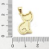 Brass Micro Pave Clear Cubic Zirconia Pendants KK-A221-12G-3