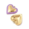 304 Stainless Steel Enamel Pendants STAS-P380-09G-02-2