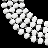 Opaque Glass Beads Strands GLAA-P076-01C-09-3