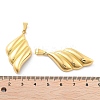 Ion Plating(IP) 304 Stainless Steel Pendants STAS-P343-01G-3
