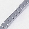 Electroplate Non-magnetic Synthetic Hematite Beads Strands G-J170A-4x4mm-M-4