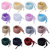 16 Pairs 16 Colors Organza Shoelaces AJEW-GL0002-40-1