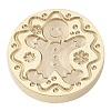 Christmas Series Wax Seal Brass Stamp Head LS-AJEW-M037-01G-21-2