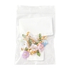 8Pcs 8 Colors Flower Acrylic Pendant Decorations HJEW-FS00034-04-6