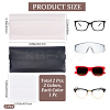 2Pcs 2 Colors Portable PU Leather Eyeglass Cases AJEW-CN0005-20-2