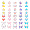 40Pcs 20 Style Crown/Star/Heart/Bowknot Plastic Cabochons KY-TA0001-27-1