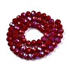 Electroplate Opaque Solid Color Glass Beads Strands LS-EGLA-A044-P8mm-L02-3