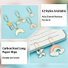 Iron Long Paper Clips AJEW-OC00015-4