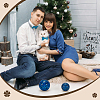 6Pcs 2 Styles Glass Mosaic Foam Ball Christmas Decorations AJEW-UN0002-83B-5