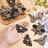 6Pcs 3 Styles Rhinestone Applqiues PATC-MA0001-13-3