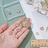 8Pcs 4 Styles Brass Charms KK-WR0001-60-3