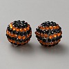 Halloween Theme Resin Rhinestone Beads RB-WH0003-08B-1