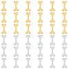 40Pcs 2 Colors 304 Stainless Steel Charms STAS-DC0012-66-1