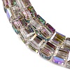 Electroplate Glass Beads Strands EGLA-H108-01A-AB09-3