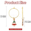 20Pcs 20 Styles Christmas Theme Alloy Enamel Wine Glass Charms HJEW-HS00082-4