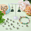 60Pcs 10 Styles Tibetan Style Alloy European Beads FIND-SC0008-88-4