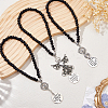 3Pcs Alloy Angel Pendant Decoration HJEW-WH00128-4