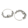 316 Surgical Stainless Steel Hoop Earrings for Women and Men EJEW-D096-22D-AS-2