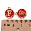 Golden Plated Alloy Enamel Charms LS-ENAM-S118-03F-3