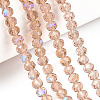 Electroplate Glass Beads Strands EGLA-A034-T1mm-L22-4