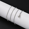 2mm Rack Plating Brass Satellite Chain Necklaces for Women Men MAK-L044-33P-2