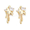 Brass Micro Pave Cubic Zirconia Pendants KK-N231-290A-1