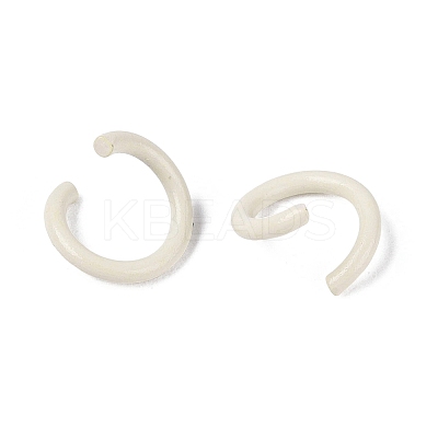 Spray Painted Iron Open Jump Rings IFIN-T017-04B-30-1
