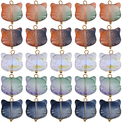 100Pcs Glass Charms GLAA-BM0001-04-1