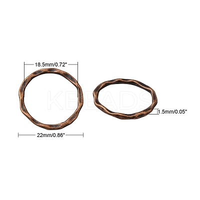 Tibetan Style Linking Rings X-PALLOY-A017-R-FF-1